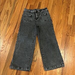 Women's Black Wide-Leg Jeans
